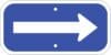 G 62b arrow blue sign