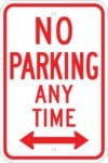 R7 1 no parking anytime double arrow sign 1